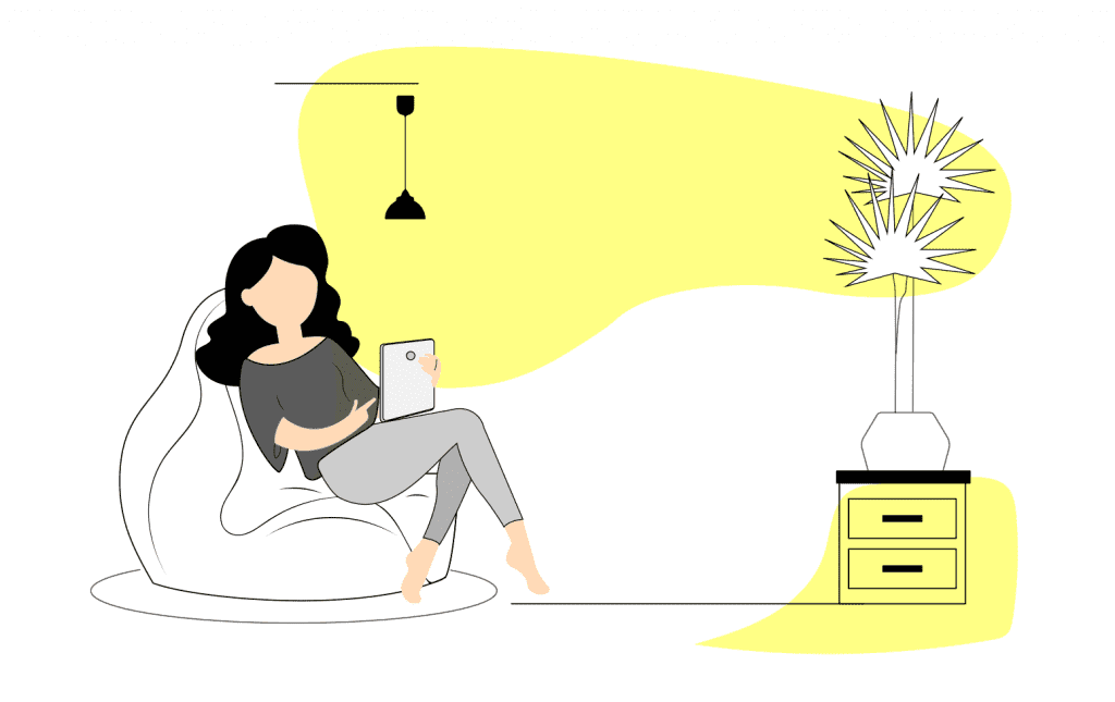 Mujer-sentada-leyendo-libro