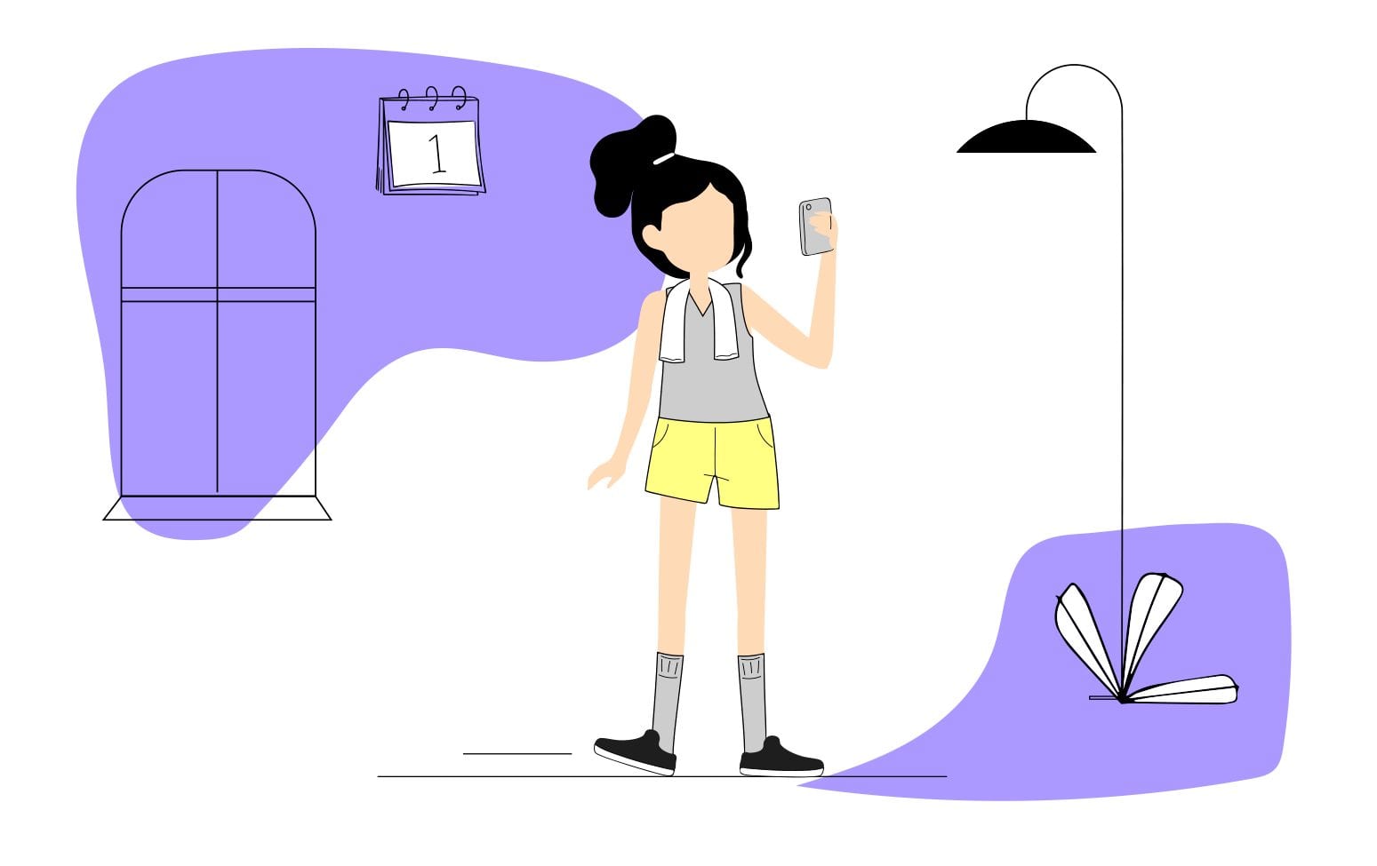 mujer-entrenando-con-su-celular-desde-su-casa